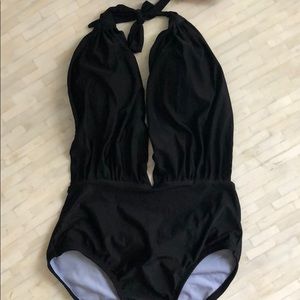 Black one piece swimsuit